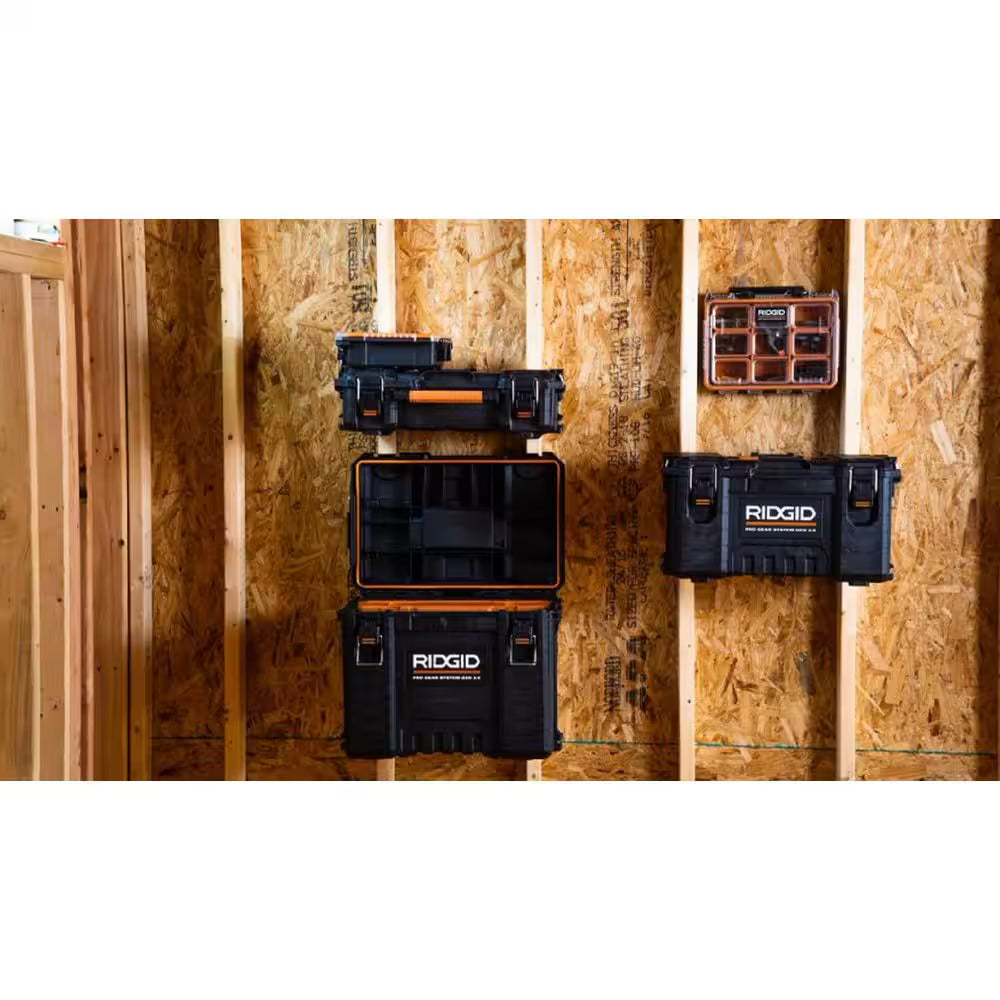 Pro Gear System Gen 2.0 Stackable Rolling Tool Box , 22 In. Heavy Duty Tool Box, Compact Tool Box, and Compact Organizer