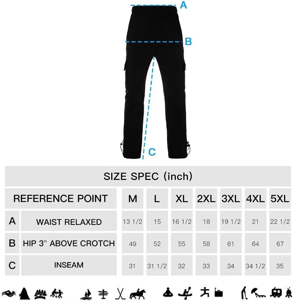 Mens Fashion Fleece Running Sweatpants Big Size Wild Cargo Pant
