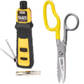 Impact Punch down Tool and Heavy-Duty Scissors Tool Set
