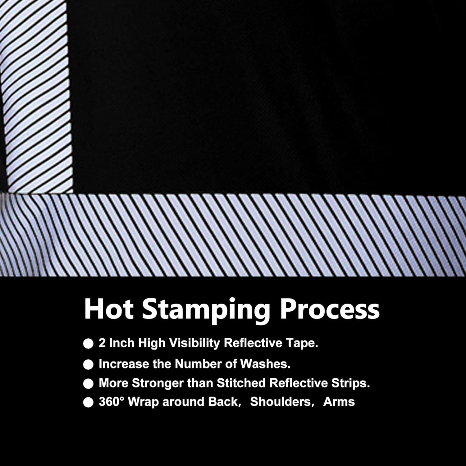 Hi Vis Safety T Shirts for Men Reflective High Visibility Short Sleeves Work Shirt