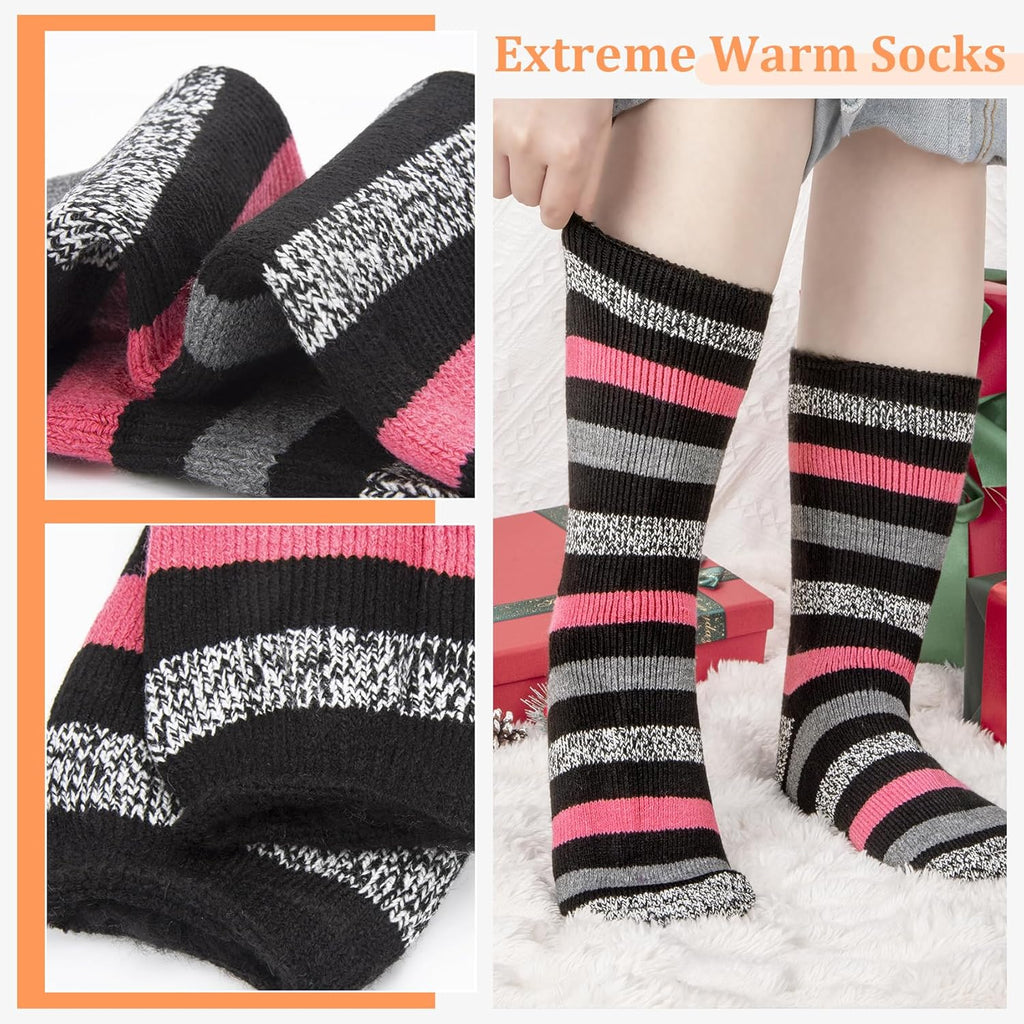 Thermal Socks for Women, Winter Warm Cold Weather Sock for Workout Outdoor Activities