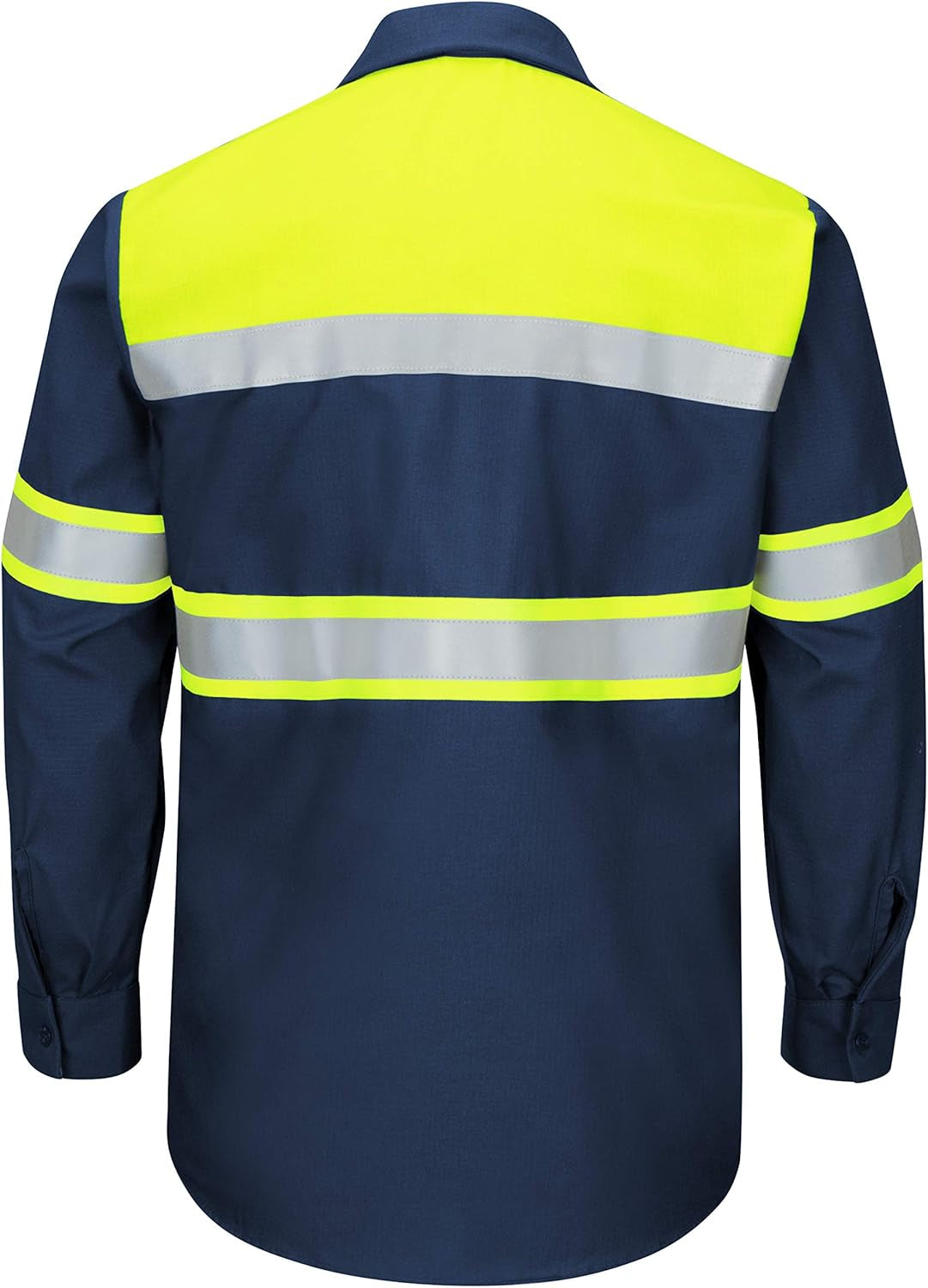 Men'S Hi-Vis Ls Colorblock Ripstop Work Shirt-Type O, Class 1