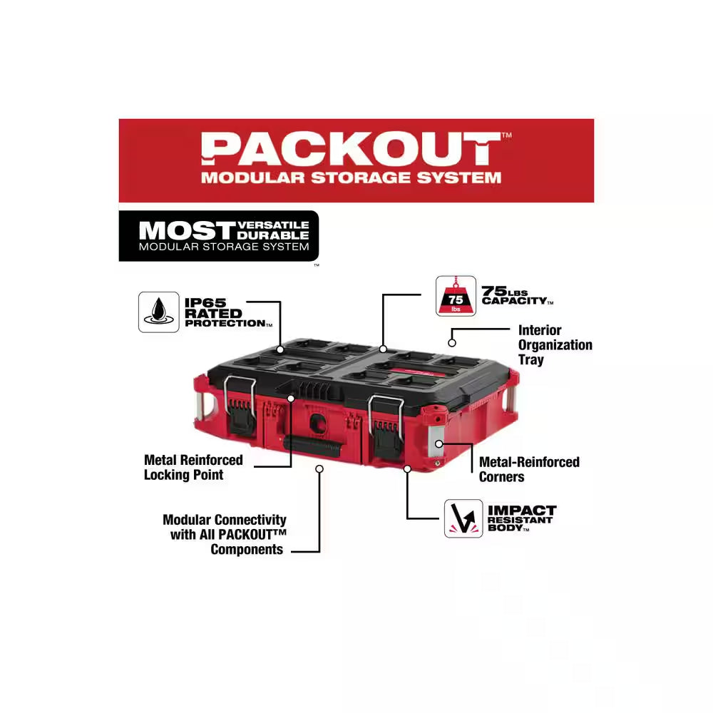 PACKOUT 22 In. Rolling Tool Box, 22 In. Large Tool Box and 22 In. Medium Tool Box Prosystem Low Profile Handle