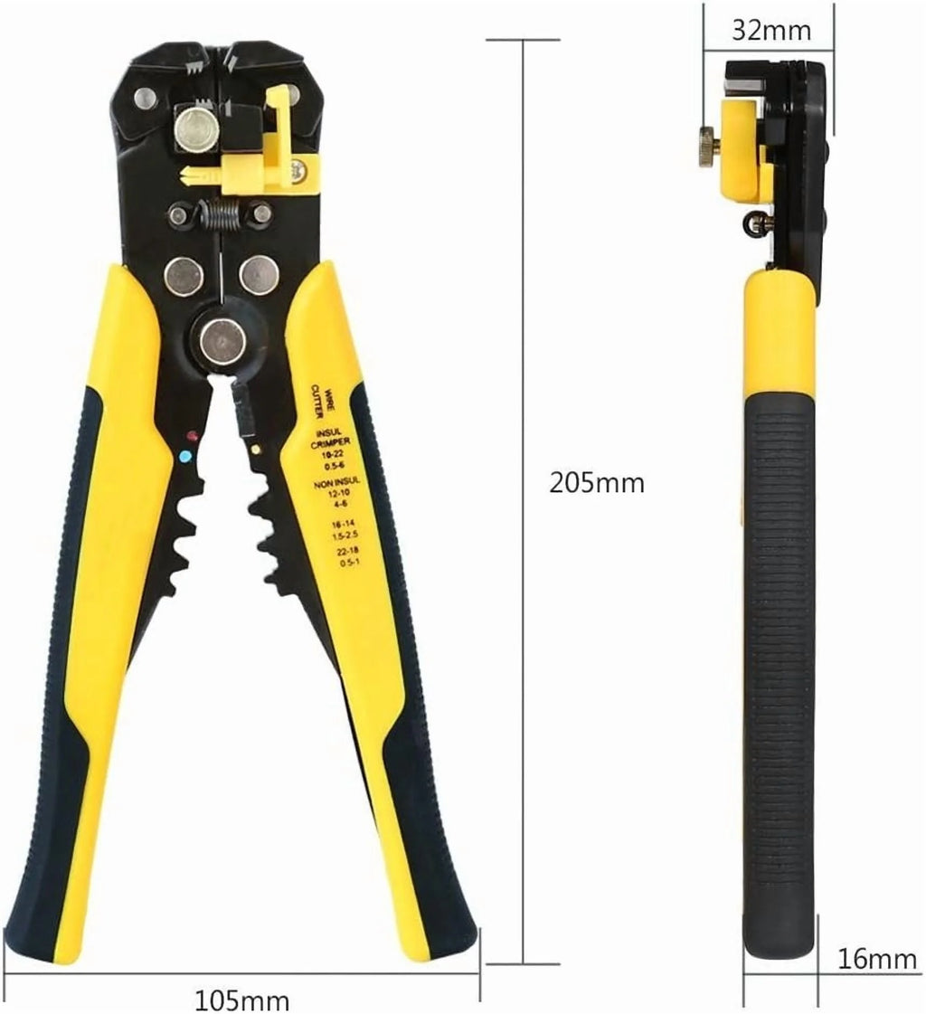5-In-1 Professional Multifunctional Wire Stripper/Crimping Tool, Wire Cutter, Wire Crimping Tool, Wire Stripper, Wiring Tool and Multi-Function Hand Tool.