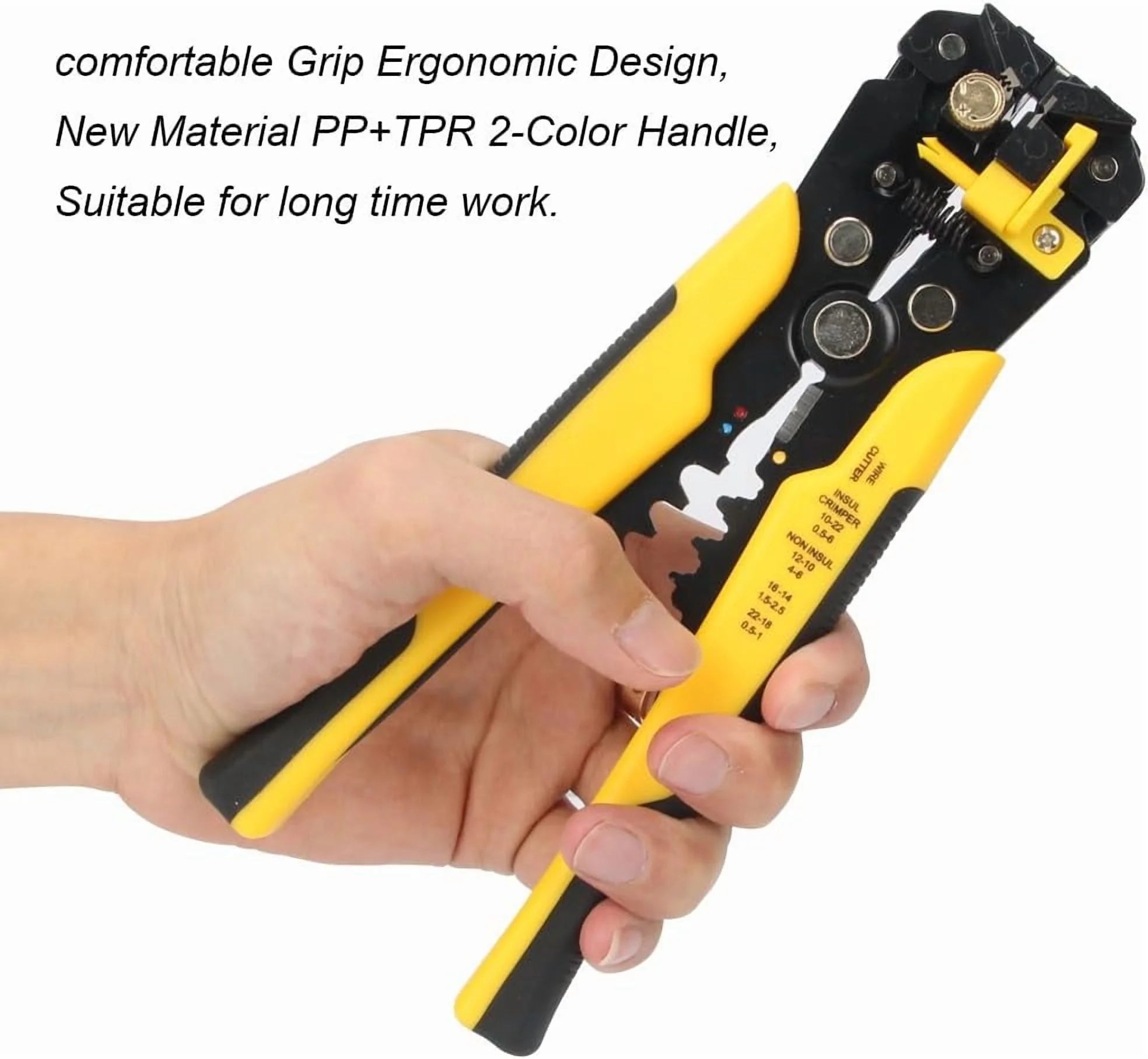 5-In-1 Professional Multifunctional Wire Stripper/Crimping Tool, Wire Cutter, Wire Crimping Tool, Wire Stripper, Wiring Tool and Multi-Function Hand Tool.