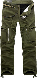 Winter Mens Cargo Pants Relaxed Fit Fleece Lined Work Pant