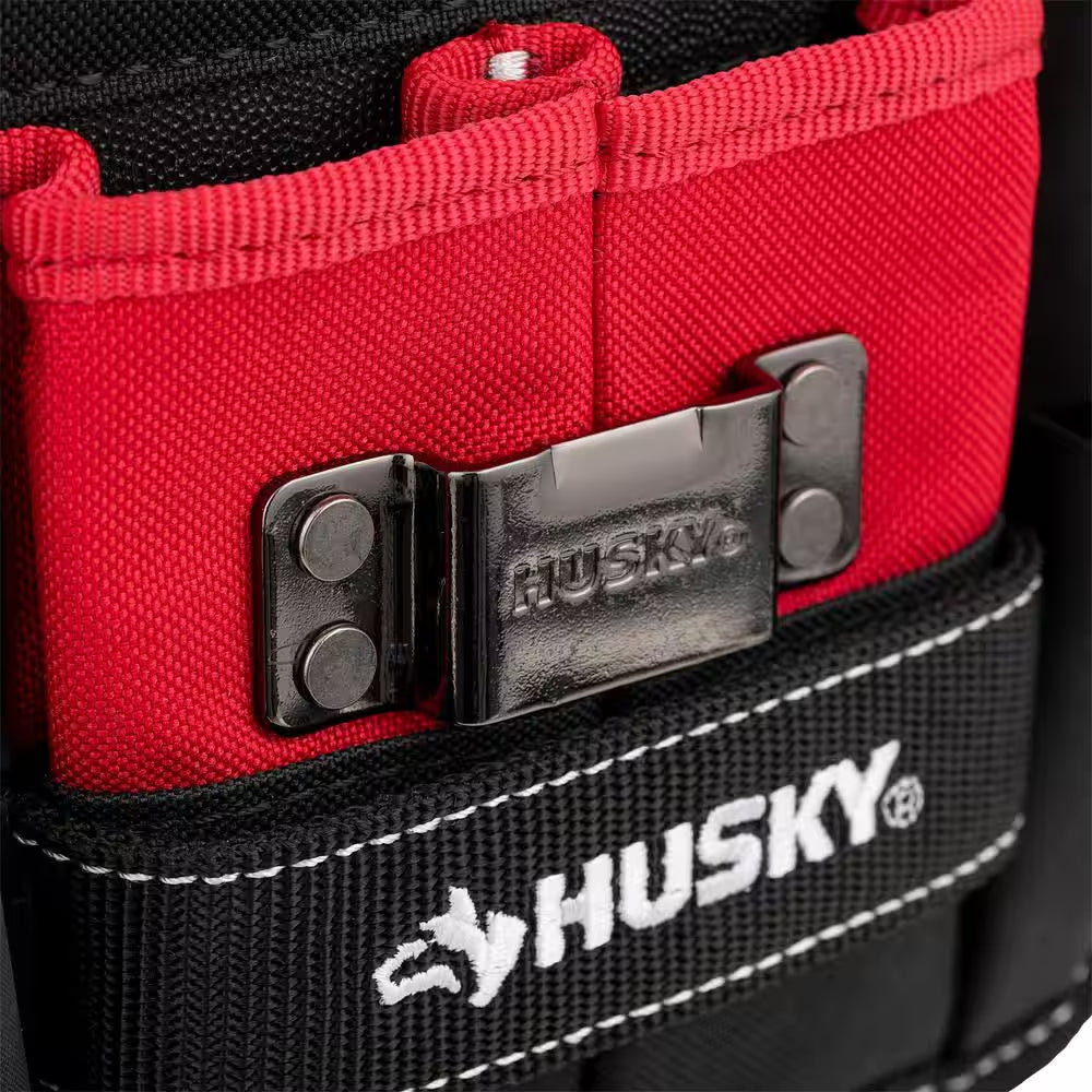 2 In. Quick Release Work Tool Belt with 7 In. 3-Pocket Clip on Tool Belt Pouch